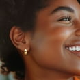 thumbnail image 4 of Ross-Simons Italian 18kt Yellow Gold Huggie Hoop Earrings, Women's, Adult, 4 of 5