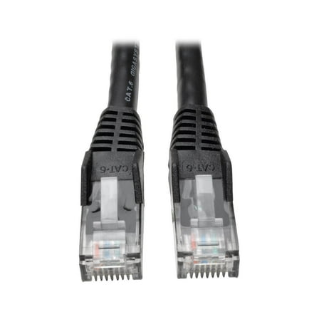 Tripp Lite Premium Cat6 Gigabit Snagless Mlded Utp Patch Cable, 24 Awg, 550 Mhz/1 Gbps (rj45 M/m), Black, 8 Ft. Patch Cable Rj-45 (m) To Rj-45 (m) 8 Ft Utp Cat 6 Ieee 802.3ab/ieee 802.5 -