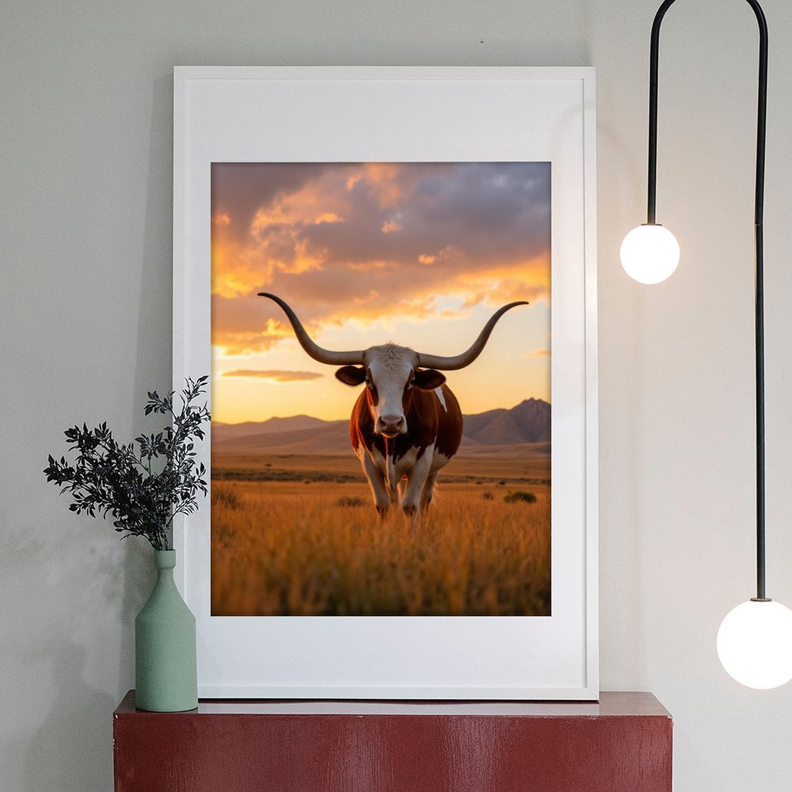 Diamond Art Kits for Adults - 5d Majestic Sunset Cattle Plains Diamond Painting for Adults, Diamond Art for Adults Beginners, Diamond Painting Kits for Adults for Home Wall Decor