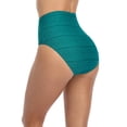 thumbnail image 2 of Sociala Womens High Waisted Bikini Bottoms Quick Dry Swimsuit Bottoms Stretch Tankini Bottom, 2 of 4