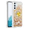 thumbnail image 2 of Funda para Samsung Galaxy A54 5G con Brillo Líquido Flotante, Purpurina, Parachoques y Anillo Giratorio Soporte, 2 of 5