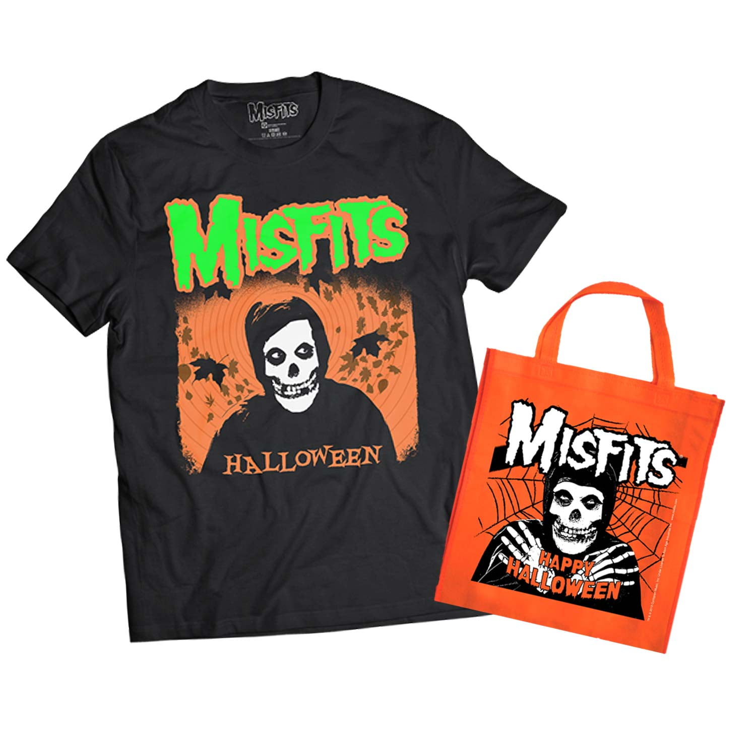 Download Misfits Misfits Men S Happy Halloween T Shirt Trick Or Treat Tote Bag Bundle T Shirt Small Black Walmart Com Walmart Com