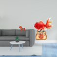 thumbnail image 2 of Figura Coleccionable De Caballo Dalecarlian Sueco Y Carpa Koi China Del Feng Shui Para Estantería, Entrada, Oficina O Decoración Del Hogar. Adorno De La Buena Suerte., 2 of 8