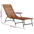 thumbnail image 6 of vidaXL Patio Deck Chair Solid Wood Acacia, 6 of 6