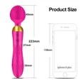 thumbnail image 3 of XBONP Handheld Massager Wand Dual Motors Vibrator Wand, Quiet & Waterproof, 18 Patterns for Tension Relief, Muscle, Back, Soreness Red, 3 of 7