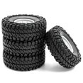 thumbnail image 1 of Car Tires with Wheel Rims Replacement for 1/10 Traxxas TRX-4 Axial SCX10 90046 90047 CC10 RC Car, 1 of 4