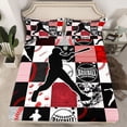 thumbnail image 2 of jejeloiu Boys Ball Game Bed Sheets,Baseball Sport Lovers King Sheets For Boys Teens 4pcs, 2 of 7