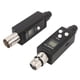 thumbnail image 1 of Adaptador UHF XLR, Receptor Transmisor De Micrófono Inalámbrico Recargable Por USB De ABS De Metal De 2,4 GHz Para Cámara DSLR, 1 of 7