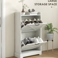 thumbnail image 4 of Farmhouse Charm Shoe Dresser / Flat Tabletop for Decor / Slim Design for Tight Spaces, 4 of 4