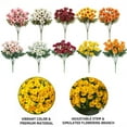 thumbnail image 2 of Ortasthard Artificial Mums, No Fade Fall Faux Flower Decor, Artificial Outdoor Sunset Mums Flowers - UV Resistant, Waterproof, Windproof, 2 of 7