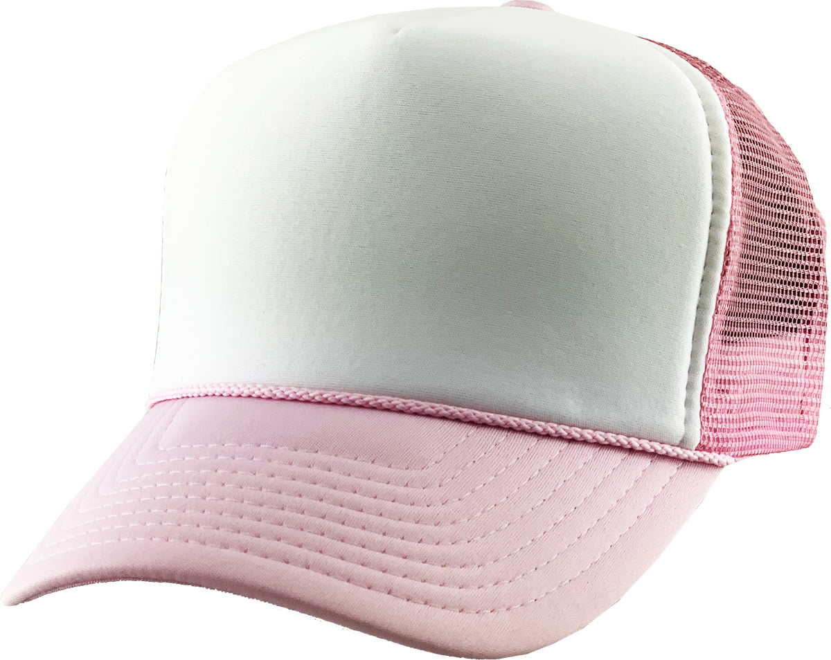 Pink Mopa Girl Classic Flat-Brimmed Trucker Hat Baseball Cap