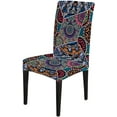 thumbnail image 3 of Dining Chair Slipcover Abstract Boho Background Chair Cover Set of 6 Elastic Chair Cover for Kitchen Home or Party, 3 of 4