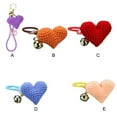 thumbnail image 4 of Knitted Heart Keychain Women Men Fashion Pendant Small DIY Solid Color Knitting Keyholder Hanging Decor Backpack Pendants Prop Red, 4 of 9