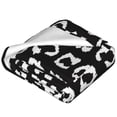 thumbnail image 2 of Salouo Black Leopard Print Bed Blankets,Flannel Blanket Comfortable Air Conditioning Blanket Lightweight Blanket for Sofa Bed Travel & Couch -40"x30", 2 of 8
