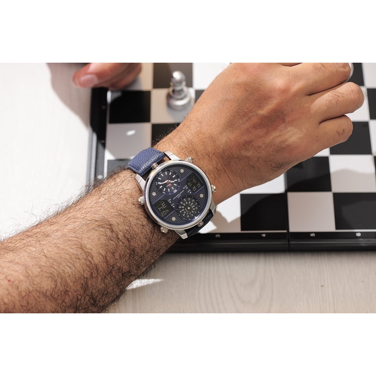 KAT-WACH Multi-function waterproof leather strap Men display picture 1