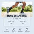 thumbnail image 2 of COOPLUS Mens Crew Socks Athletic Cushioned Breathable Running Socks Comfortable Daily Wear for Men 6 Pairs, 2 of 9