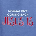 thumbnail image 2 of Normal Isnâ€™t Coming Back Jesus Is Inspirational/Christian Unisex Graphic Hoodie Sweatshirt, Vintage Heather Blue, X-Large, 2 of 5