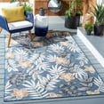 thumbnail image 2 of SAFAVIEH Cabana Blazhe Indoor/Outdoor Area Rug, Blue/Grey, 5' x 8', 2 of 6