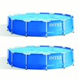 thumbnail image 1 of Intex 12 Foot x 30 Inch Above Ground Swimming Pool (Pump Not Included) (2 Pack), 1 of 4