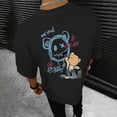 thumbnail image 4 of Playeras Básicas Para Hombre, Blusa Informal De Color Liso Con Cuello Redondo, Manga Raglán Lisa, Botones, 4 of 7