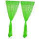 thumbnail image 1 of Injueey Cortina de cocina de 2 paneles Cortina de gasa transparente para puerta y ventana Azul cielo - 200x270cm Decoración del hogar Verde 100 x 270 cm 2 piezas, 1 of 1