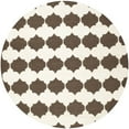 thumbnail image 1 of Safavieh Dhurries Brown/Ivory Area Rug, 1 of 3