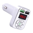 thumbnail image 5 of compatible Bluetooth Car Charger 3.1a Fast Charging Card Fm Car Bluetooth Mp3 Transmitter Silver_Perfect Gift, 5 of 5