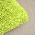 thumbnail image 4 of REGALWOVEN Set of 2 Throw Pillow Covers, Soft Fluffy Cushion Covers Double Sided Plush Pillow Covers Green 16" x 16", 4 of 5