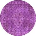 thumbnail image 1 of Ahgly Company Indoor Round Persian Purple Traditional Area Rugs, 3' Round, 1 of 4