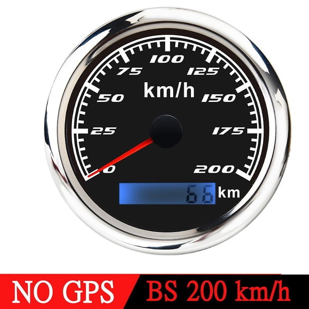 Waterproof 85mm Universal Gps Speedometer Pointer Lcd Display Odometer 120km/h 60km/h 30km/h For 12v 24v Car Motorcycle Boat