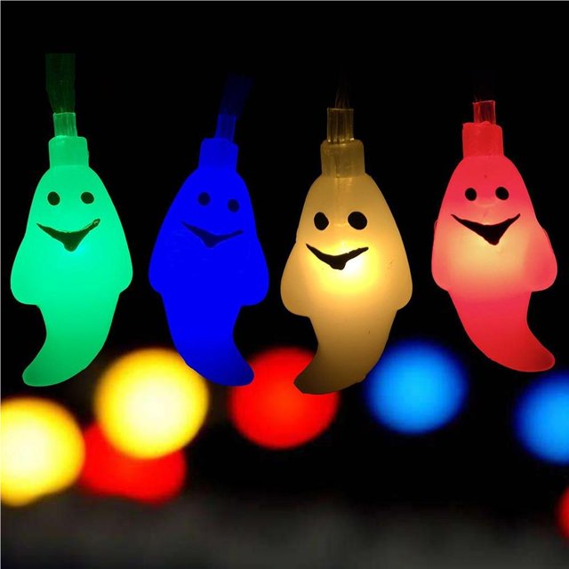 Luz fantasma de Halloween Toystoory 3 metros 20LED luces de cadena Decoración de fiesta de Halloween