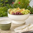 thumbnail image 3 of Better Homes & Gardens 2-Tone Steel Footed Bowl - Green, 3 of 7