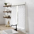 thumbnail image 4 of No. 918 Hawthorne 2-Pack Floral Leaf Sheer Rod Pocket Kitchen Curtains, 52"W X 36"L, 4 of 8
