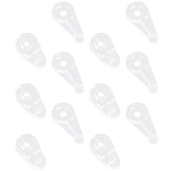 50pcs Cabinet Glass Mirror Clips Mounting Spacers Clamps Holder