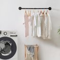 thumbnail image 4 of Wall Mounted Clothes Rail, 91.5cm Industrial Pipe Clothes Bar Rack, Heavy Duty Retro Wall Tidy Rail, Display Rails, 4 of 5
