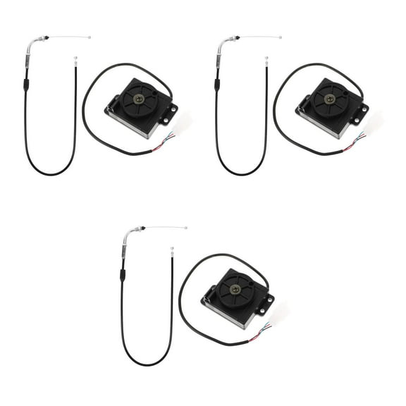 Masteelf 3 Sets  Replacement Motorcycle Throttle Kit Enhanced Power Control Accelerator Easy Installation Throttle Cable Kit For Motorcycle Models