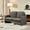 Gray, variant on 59" Sherpa loveseat with toss pillows / Adds a cozy touch to your room
