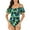 Green Leaves, variant on Csndyce off Shoulder One Piece Swimsuits Women Bathing Suits Tummy Control Sexy Halter Bikini Female