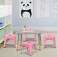 thumbnail image 3 of Costway Set of 4 Stackable Kids Stool Metal Children Toddlers Lightweight Pink, 3 of 10