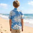 thumbnail image 3 of WAVSUF Boys Turndown Shirt Short Sleeve Classic Fit Cartoon Print Summer Hawaiian Vacation Shirt Multicolor Size 10-12, 3 of 8