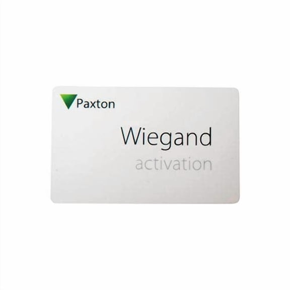 Paxton 125-201-US Wiegand Activation Card, NET2, 125 Kilohertz with Genuine HID Technology, Silver/Black