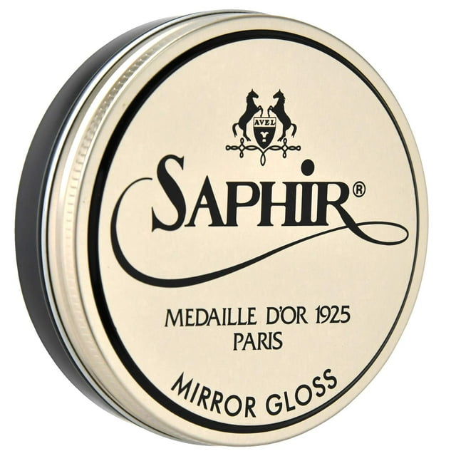 Cera de Cuero Natural Brillo Espejo Saphir Medaille d'Or Marrón Oscuro