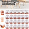 thumbnail image 2 of 24Pcs Silicone Chair Leg Floor Protectors with Felt Pads Anti-slip Furniture Pad, 2 of 5