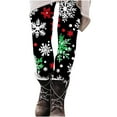 thumbnail image 5 of Hueook White Leggings for Women Womens Christmas Fashion Printed Leggings Yoga Casual Pants Leggings Multicolor 3X, 5 of 5