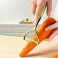 thumbnail image 2 of Stainless Steel Vegetable Peeler, Y Peeler Fruit and Vegetable Peeler for Kitchen, Multifunctional Potato Peeler with Comfort Ergonomic Handle, Includes 1 Peeling Knife (6x16cm), 2 of 5