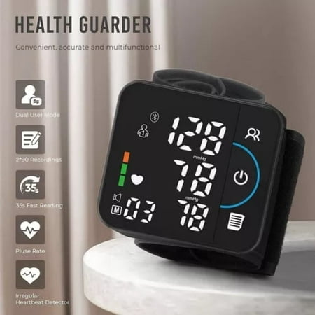 Rechargeable Bluetooth APP Smart LCD Screen Voice Wrist Blood Pressure Monitor