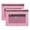 Pink, variant on 3-Ring Pencil Pouch, 2 Pack Sky Blue Bulk Pencil Case, Pencil Bags with Zipper for Office Supplies Cosmetics, with Zipper & Reinforced Grommets Fabric Large Pencil Case for 3 Hole Binder