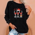 thumbnail image 1 of Nouveaux Hauts pour Femmes 2023 Décontractés à Manches Longues à Col Rond Hauts Chemises Amples Blouse Graphique à Imprimé de Noël Coupe Décontractée Chandail Surdimensionné pour Femmes, 1 of 6