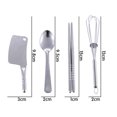 thumbnail image 4 of Kids Pretend Food Play Kitchen Toys Cooking Set Stainless Steel Pots And Pans Cookware Playset Development Learning Tool Children, 4 of 6