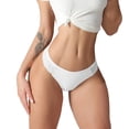 thumbnail image 1 of Aayomet Culotte Femme Taille Coton Dentelle String Femme (Blanc, m), 1 of 5